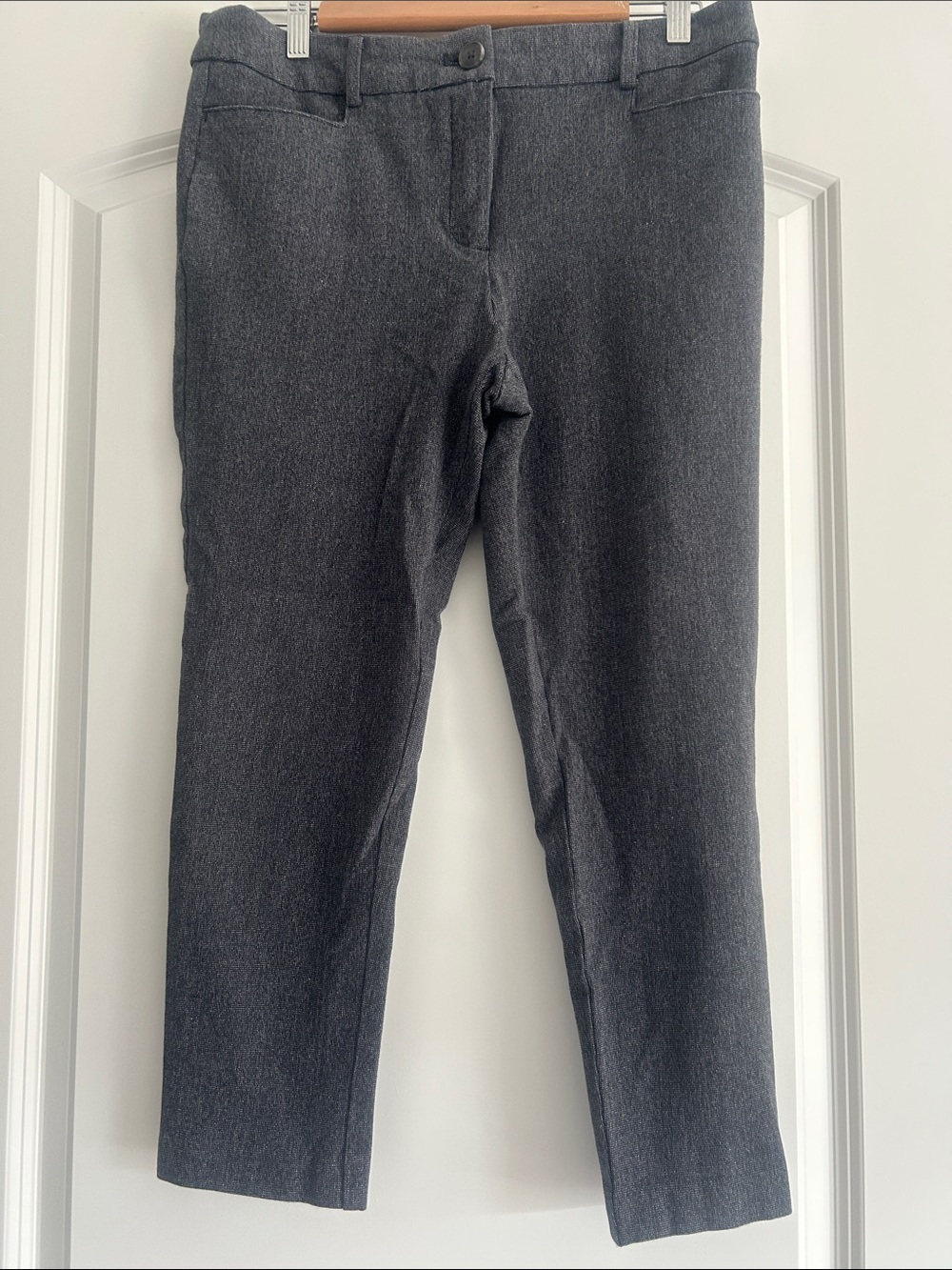 Loft Dark Gray Dress Pants - Classic Straight Fit